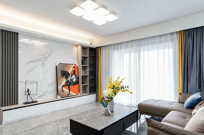 120㎡三居室，同時兼顧實用與顏值的現代風設計